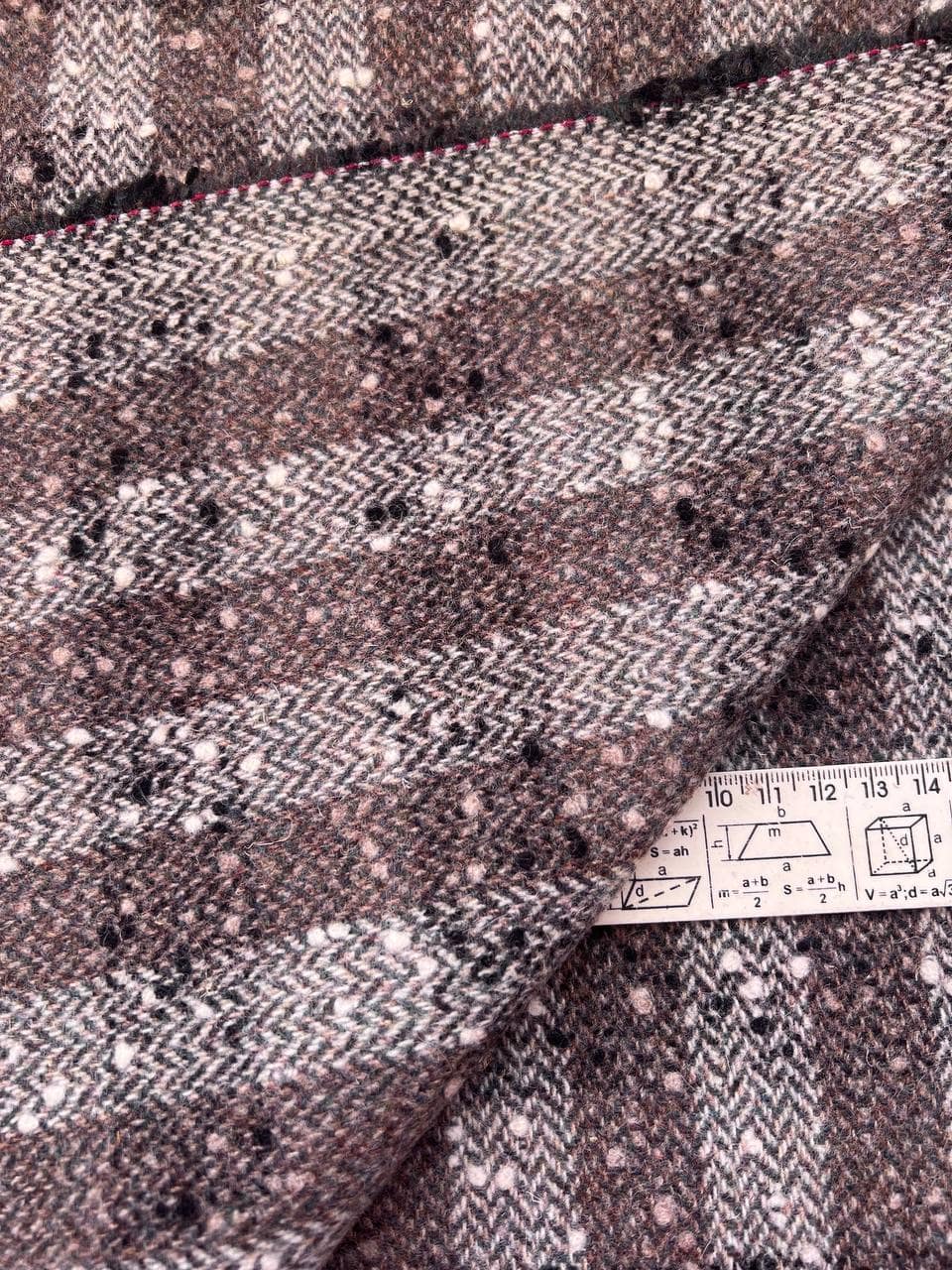 Вовна пальтова коричнева, відріз 1,60 × 0,90 м, A0003