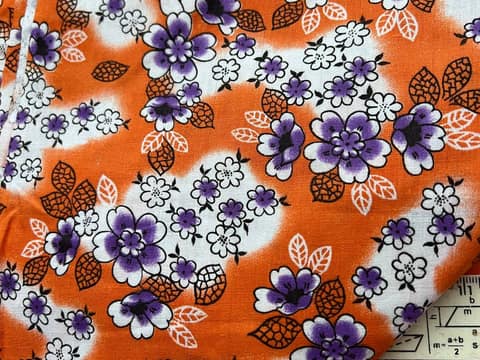 Бавовна сукняна помаранчева, відріз 0,90 × 4,30 м, A0041