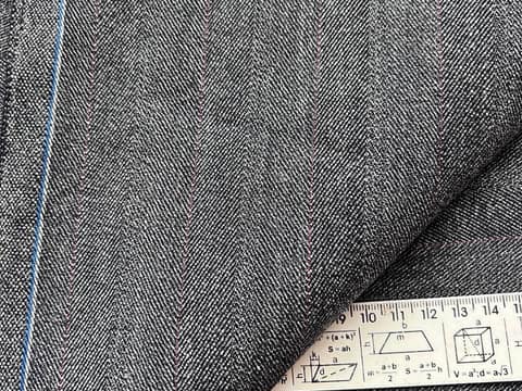 Wool suiting, grey, piece 1.45 × 1.25 m, A0053