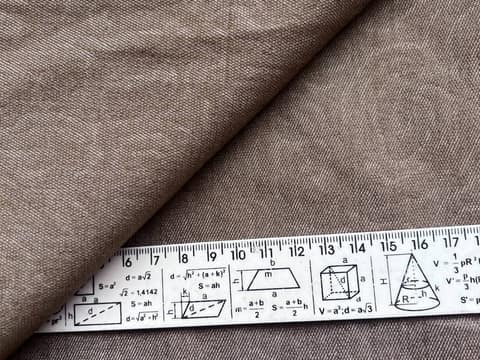 Стрейч-бавовна джинсова коричнева, відріз 1,40 × 1,05 м, A0048