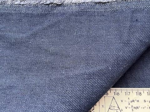 Бавовна з домішками джинсова синя, відріз 0,92 × 2,15 м, A0056