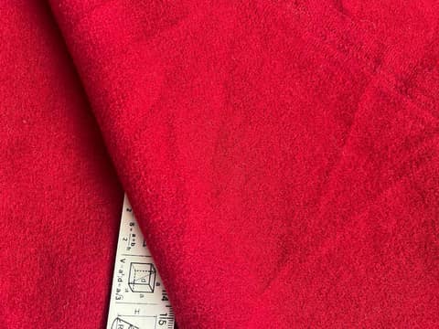 Wool coating, red, piece 1.40 × 0.65 m, A0058