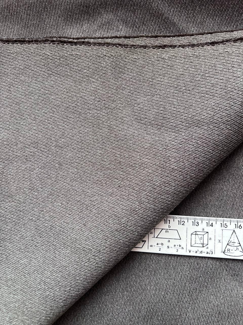 Бавовна з домішками костюмна сіра, відріз 1,50 × 1,30 м, A0060